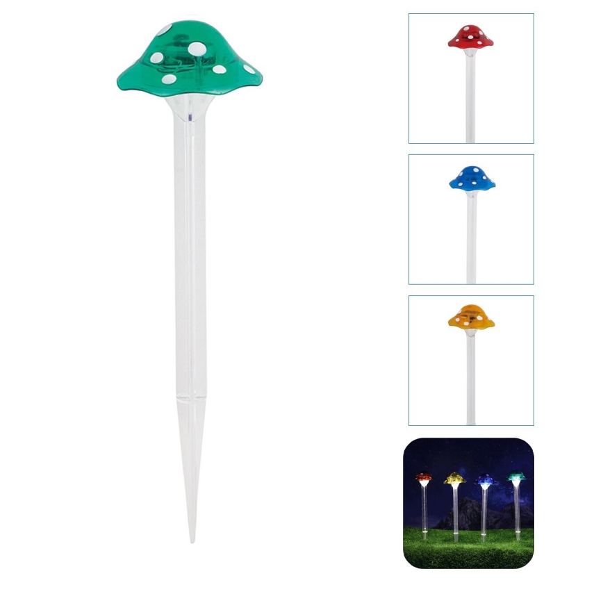 Aigostar - LED solcellelampe LED/0,006W/1,2V 100 mAh 2700K IP44 grøn