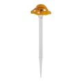 Aigostar - LED solcellelampe LED/0,006W/1,2V 100 mAh 2700K IP44 gul