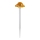 Aigostar - LED solcellelampe LED/0,006W/1,2V 100 mAh 2700K IP44 gul