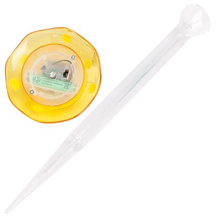 Aigostar - LED solcellelampe LED/0,006W/1,2V 100 mAh 2700K IP44 gul