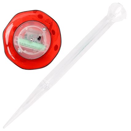 Aigostar - LED solcellelampe LED/0,006W/1,2V 100 mAh 2700K IP44 rød