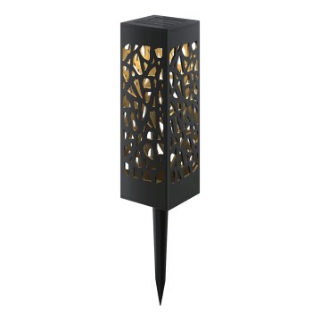 Aigostar - LED solcellelampe LED/0,006W/1,2V 100 mAh 28,5 cm sort 6500K IP44