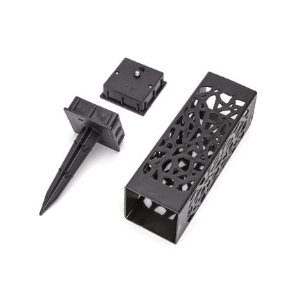 Aigostar - LED solcellelampe LED/0,006W/1,2V 100 mAh 28,5 cm sort 6500K IP44