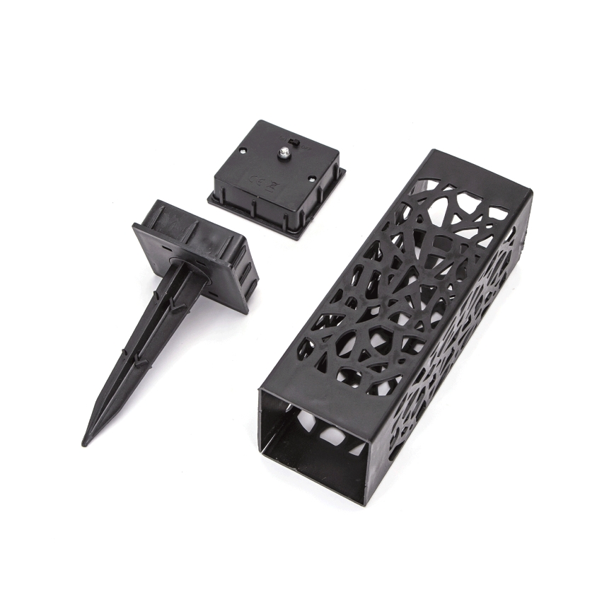 Aigostar - LED solcellelampe LED/0,006W/1,2V 100 mAh 28,5 cm sort 6500K IP44