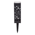 Aigostar - LED solcellelampe LED/0,006W/1,2V 28,5cm sort 100 mAh 6500K  IP44