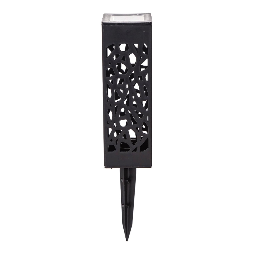 Aigostar - LED solcellelampe LED/0,006W/1,2V 28,5cm sort 100 mAh 6500K  IP44