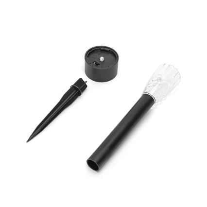 Aigostar - LED solcellelampe LED/0,006W/1,2V 40 mAh 29,7 cm sort 6500K IP44