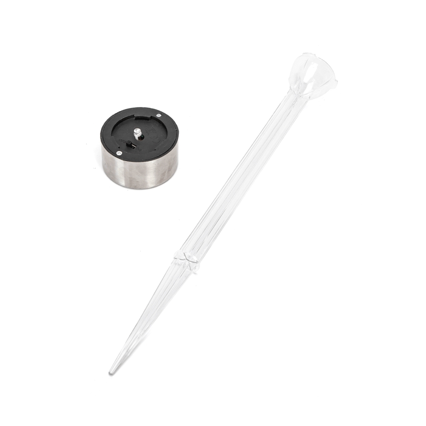 Aigostar - LED solcellelampe LED/0,006W/1,2V 32 cm mat krom 200 mAh 2700K IP44