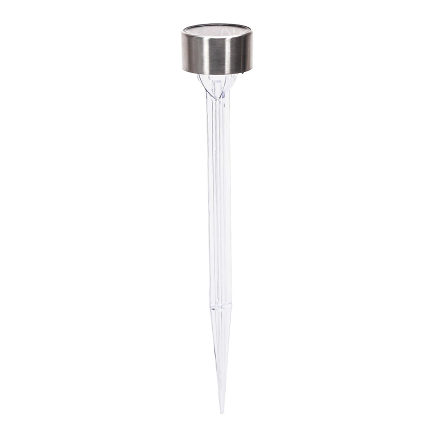 Aigostar - LED solcellelampe LED/0,006W/1,2V 32 cm mat krom 6500K IP44