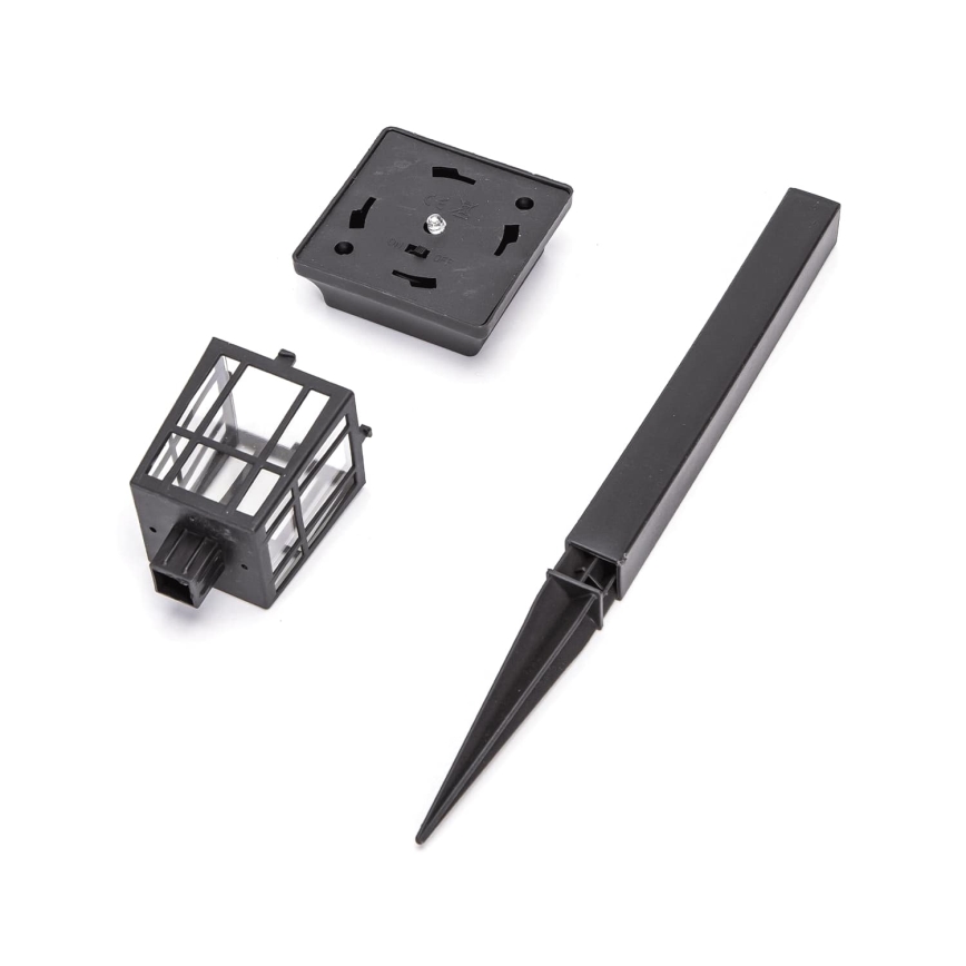 Aigostar - LED solcellelampe LED/0,006W/1,2V 32 cm 40 mAh sort 6500K IP44