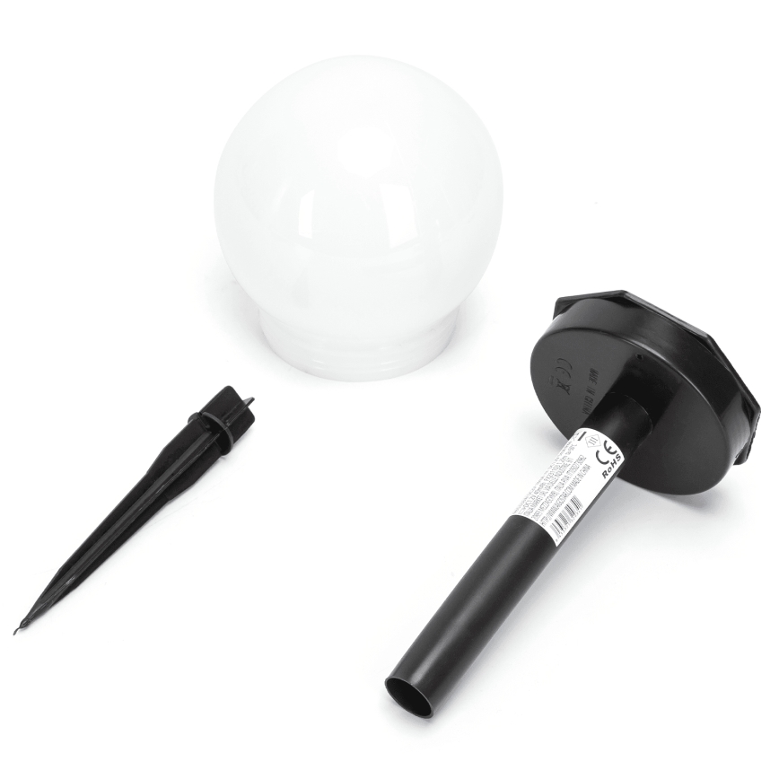 Aigostar - LED solcellelampe LED/0,006W/1,2V 33 cm 40 mAh sort 6500K IP44
