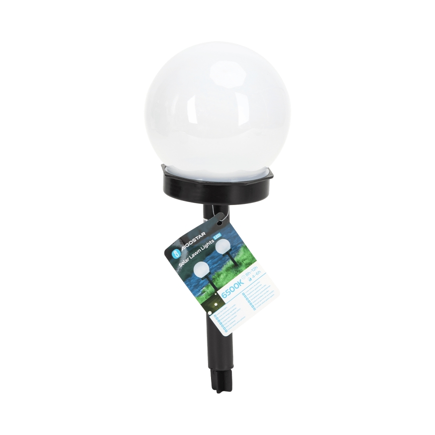 Aigostar - LED solcellelampe LED/0,006W/1,2V 33 cm 40 mAh sort 6500K IP44