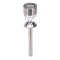 Aigostar - LED solcellelampe LED/0,006W/1,2V 35,5 cm mat krom 2700K IP44 100 mAh