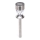 Aigostar - LED solcellelampe LED/0,006W/1,2V 35,5cm mat krom 100 mAh 3000K IP44