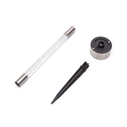 Aigostar - LED solcellelampe LED/0,006W/1,2V 36,7cm mat krom 6500K IP44