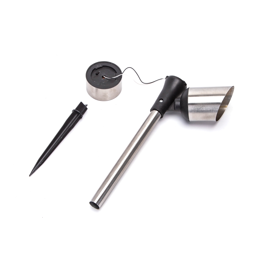 Aigostar - LED solcellelampe LED/0,006W/1,2V 37,5 cm mat krom 6500K IP44