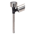 Aigostar - LED solcellelampe LED/0,006W/1,2V 37,5 cm mat krom 2700K IP44 40 mAh