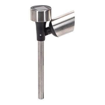 Aigostar - LED solcellelampe LED/0,006W/1,2V 37,5 cm mat krom 6500K IP44