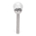 Aigostar - LED solcellelampe LED/0,006W/1,2V 37,8cm mat krom 6500K IP44 100 mAh