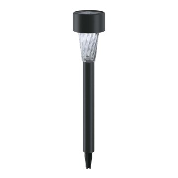 Aigostar - LED solcellelampe LED/0,006W/1,2V 40 mAh 29,5 cm sort 6500K IP44