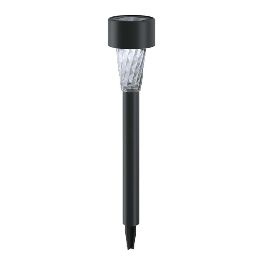 Aigostar - LED solcellelampe LED/0,006W/1,2V 40 mAh 29,5 cm sort 6500K IP44