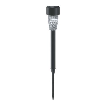 Aigostar - LED solcellelampe LED/0,006W/1,2V 40 mAh 29,7 cm sort 6500K IP44