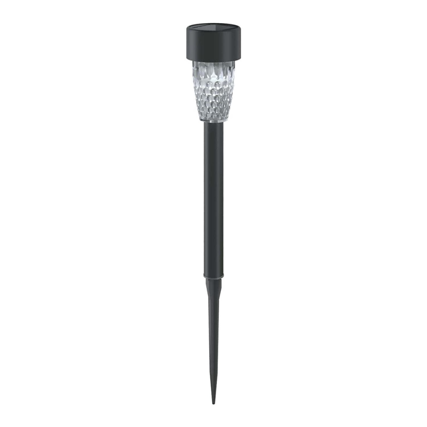 Aigostar - LED solcellelampe LED/0,006W/1,2V 40 mAh 29,7 cm sort 6500K IP44
