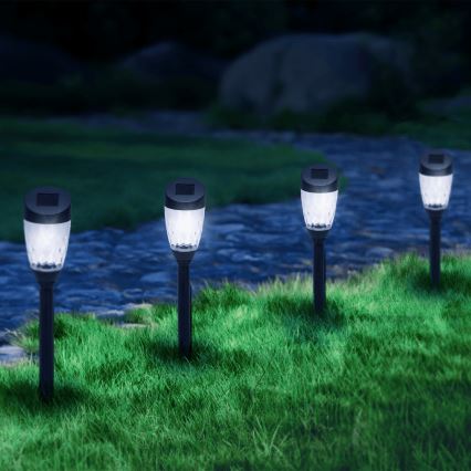 Aigostar - LED solcellelampe LED/0,006W/1,2V 40mAh 6500K IP44 stjerne