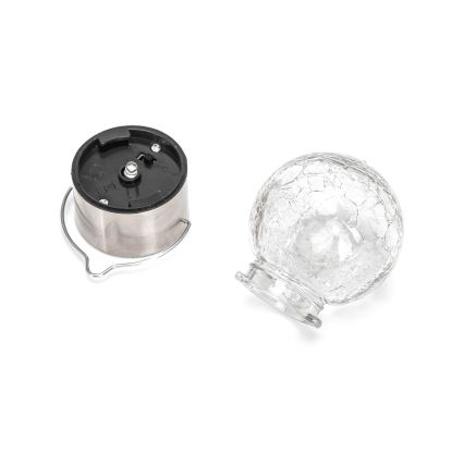 Aigostar - LED solcellelampe LED/0,006W/1,2V diameter 6 cm 100 mAh 6500K IP44