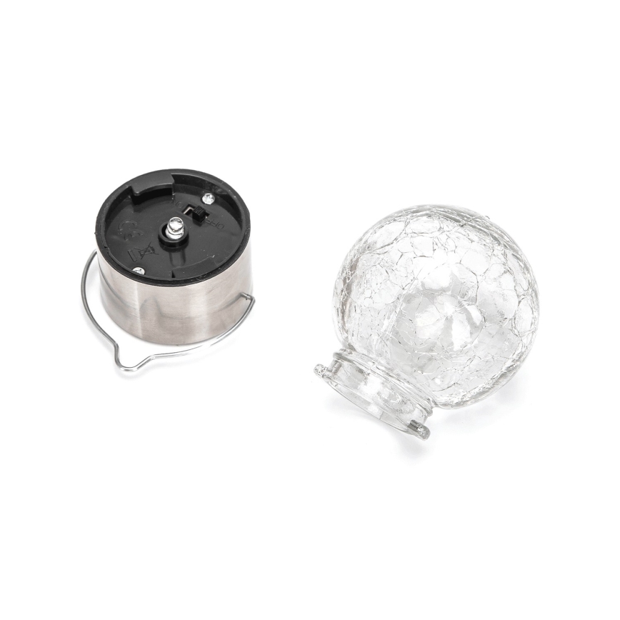 Aigostar - LED solcellelampe LED/0,006W/1,2V diameter 6 cm 100 mAh 6500K IP44