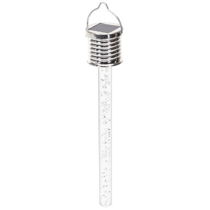Aigostar - LED solcellelampe LED/0,006W/1,2V krom 2700K IP44 40 mAh
