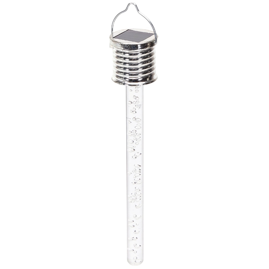 Aigostar - LED solcellelampe LED/0,006W/1,2V krom 2700K IP44 40 mAh
