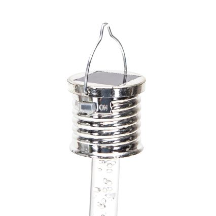 Aigostar - LED solcellelampe LED/0,006W/1,2V krom 2700K IP44 40 mAh