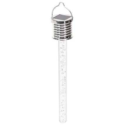 Aigostar - LED solcellelampe LED/0,006W/1,2V krom 40 mAh 6500K IP44