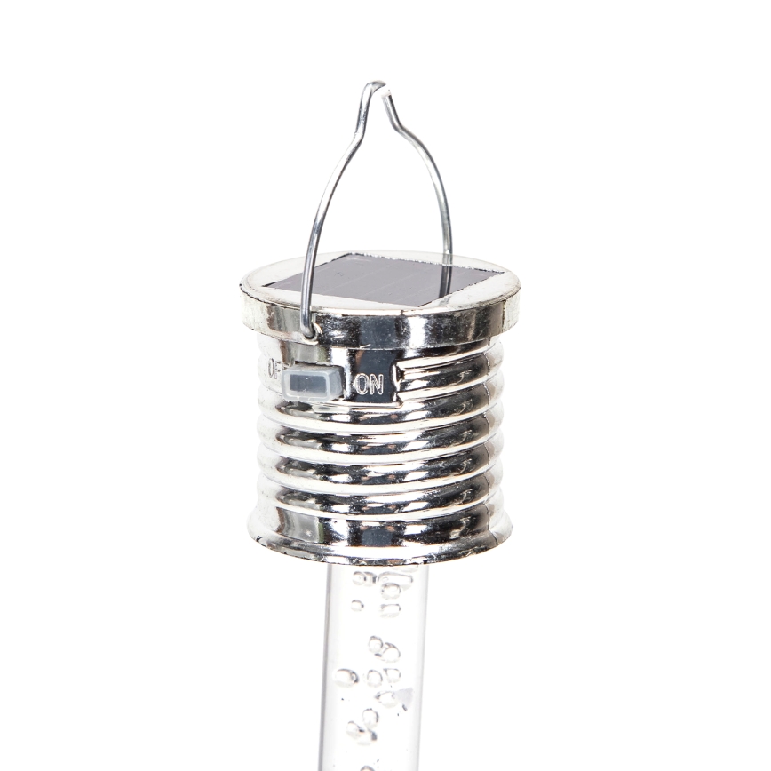 Aigostar - LED solcellelampe LED/0,006W/1,2V krom 40 mAh 6500K IP44