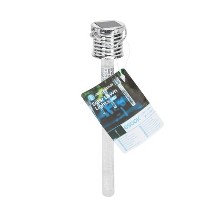 Aigostar - LED solcellelampe LED/0,006W/1,2V krom 40 mAh 6500K IP44