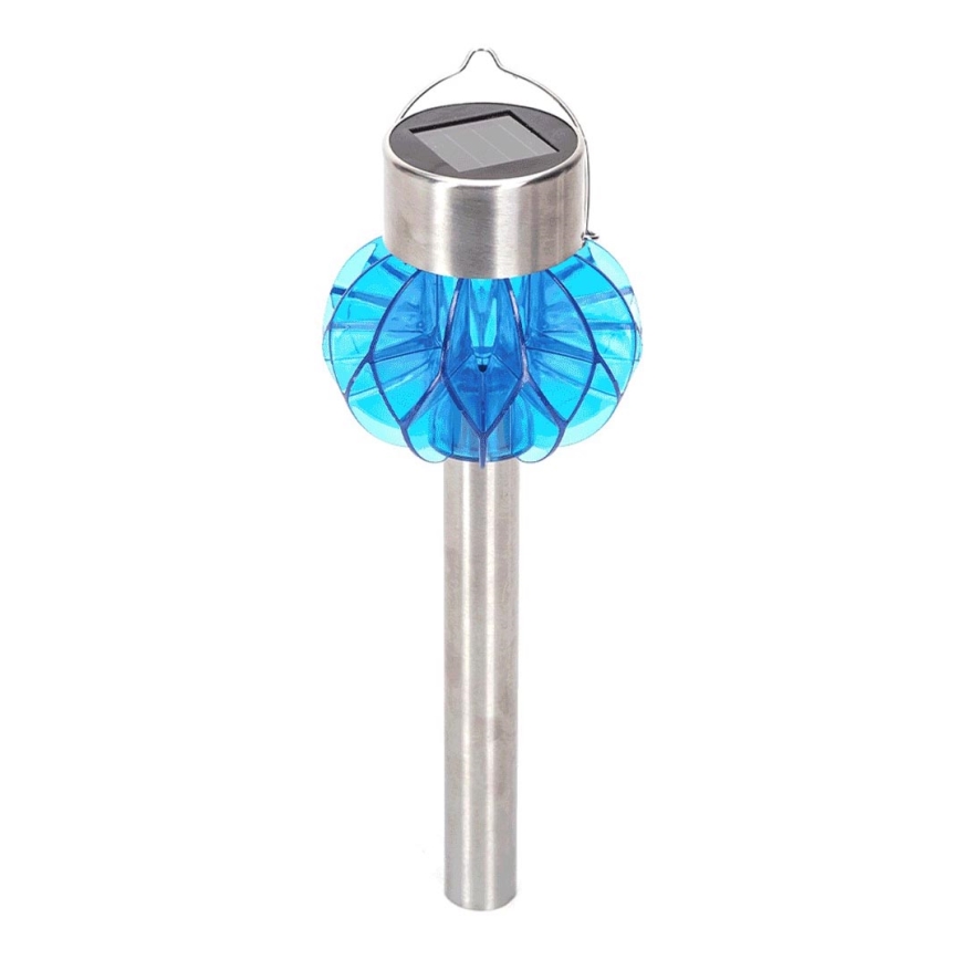 Aigostar - LED solcellelampe LED/0,012W/1,2V 38,4cm 3000K IP44 blå