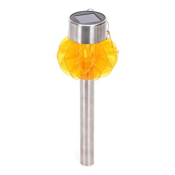 Aigostar - LED solcellelampe LED/0,012W/1,2V 38,4cm 3000K IP44 orange
