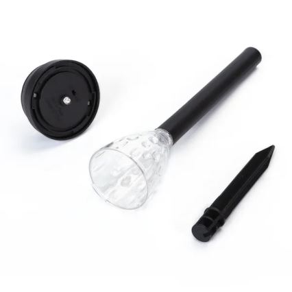 Aigostar - LED solcellelampe LED/0,06W/2V 33,5 cm 6500K IP44 100 mAh sort