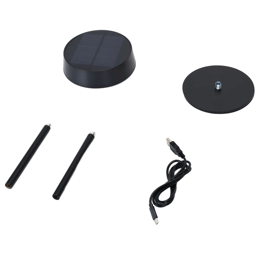 Aigostar - LED solcellelampe LED/2,4W/5V IP44 1800 mAh