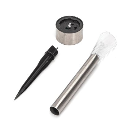 Aigostar - LED solcellelampe LED/2V IP44 40 mAh mat krom