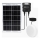 Aigostar - LED solcellelampe LED/70W/12V 6000 mAh 6500K IP65 Ø 20,5 cm + fjernbetjening