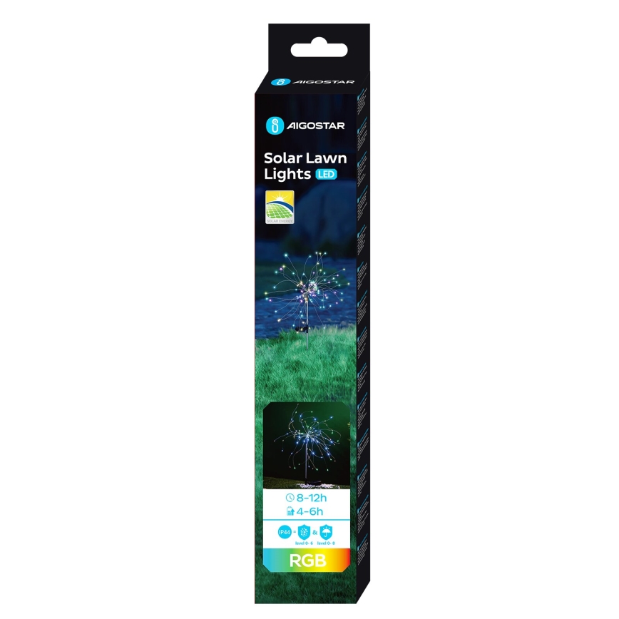 Aigostar - LED solcellelampe med RGB-farver LED/0,03W/1,2V IP44