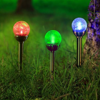 Aigostar - LED solcellelampe med RGB-farver LED/0,08W/2V IP44 200 mAh
