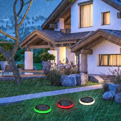 Aigostar - LED solcellelampe med RGB-farver LED/0,6W/3,7V IP65