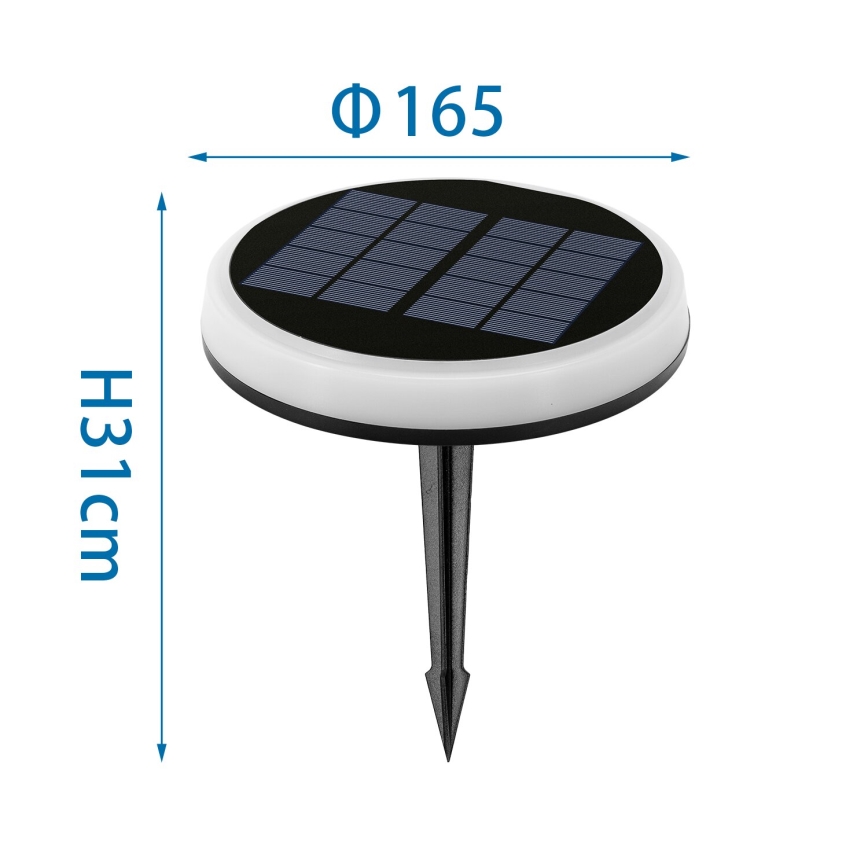 Aigostar - LED solcellelampe med RGB-farver LED/0,6W/3,7V IP65