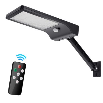 Aigostar - LED solcellelampe med sensor dæmpbar LED/2,3W/5,5V IP65 1800 mAh + fjernbetjening