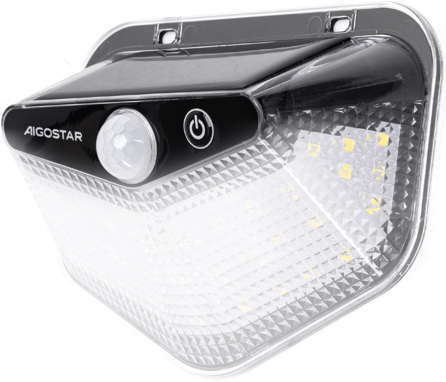 Aigostar - LED solcellelampe med sensor LED/3,7V 6500K 500 mAh IP65 sort