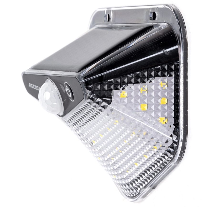 Aigostar - LED solcellelampe med sensor LED/3,7V 6500K 500 mAh IP65 sort