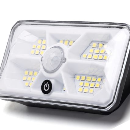 Aigostar - LED solcellelampe med sensor LED/3,7V 6500K 500 mAh IP65 sort